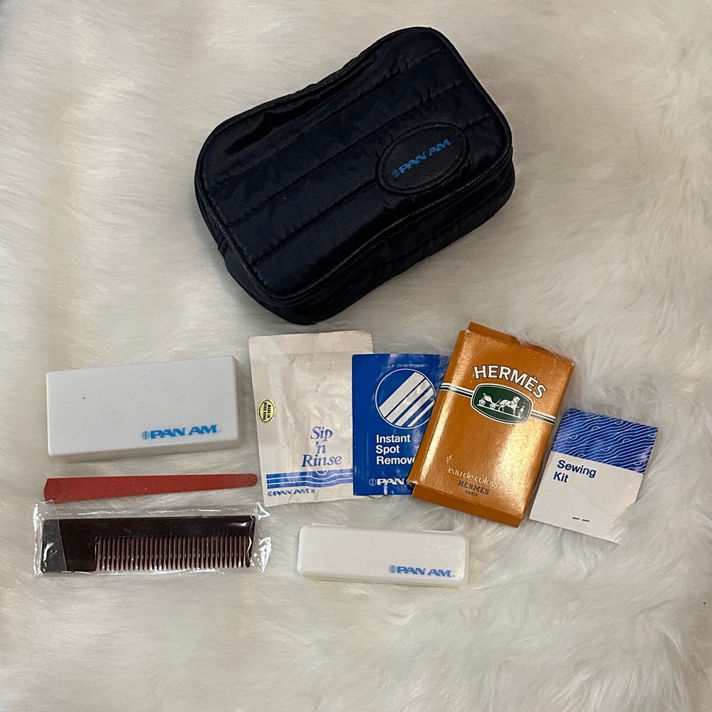 Vintage Pan Am Travel Kit with Case